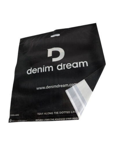 Denim Dreami 100% taaskasutatud kilest auksanga ja kahe liimiribaga postikotid